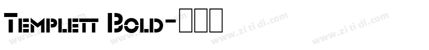 Templett Bold字体转换